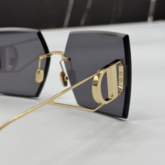 NEW 30MONTAIGNE S7U B0A0 DIOR GOLD GREY WOMEN DIOR SUNGLASSES - Picture 11 of 15